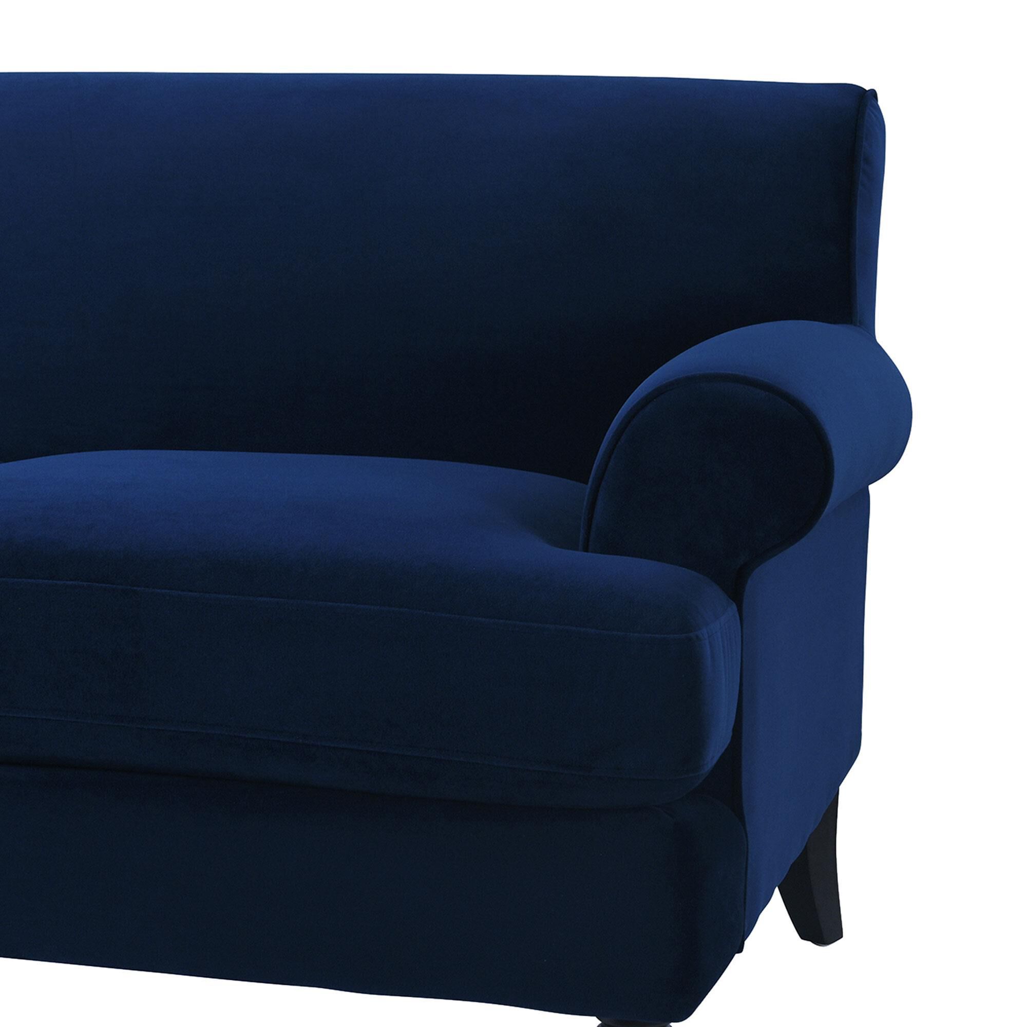 Jennifer Taylor Home Alana Lawson Stationary Sofa in Navy Blue