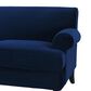 Jennifer Taylor Home Alana Lawson Stationary Sofa in Navy Blue Velvet, , large