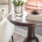 Linon Home Decor Amelia Round Accent End Table in Espresso, , large