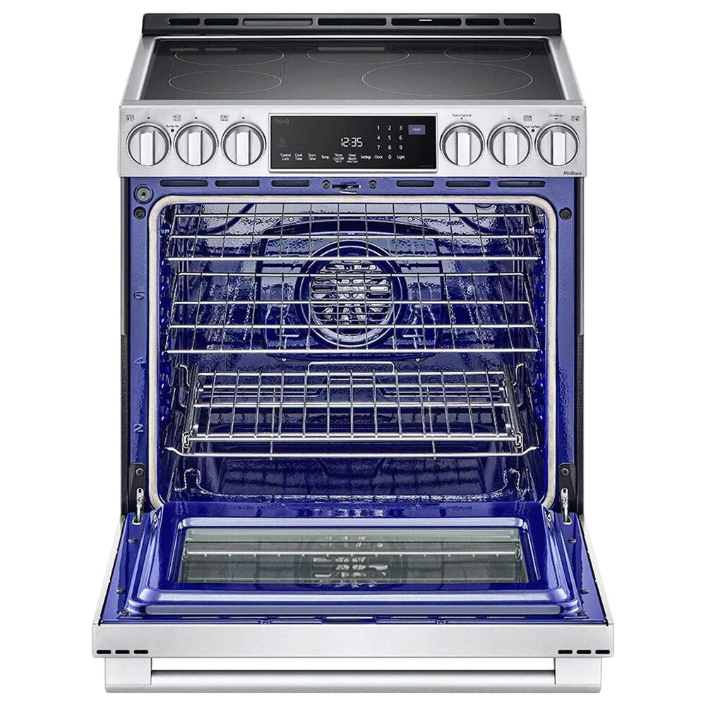 LG Studio 6.3 Cu. Ft. Slide-in Electric Range with ProBake Convection in Stainless Steel, , large