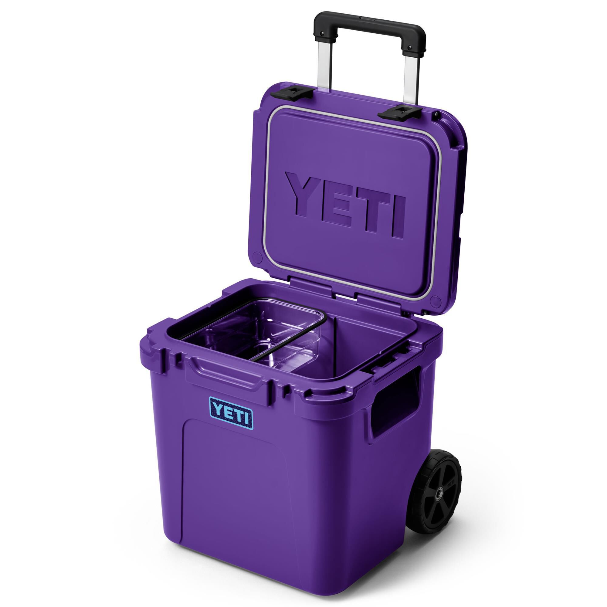 YETI Roadie 48 Wheeled Cooler in Pace Purple and Blue