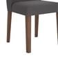 Ashley Lyncott Side Chair with Charcoal Cushion in Brown, , large