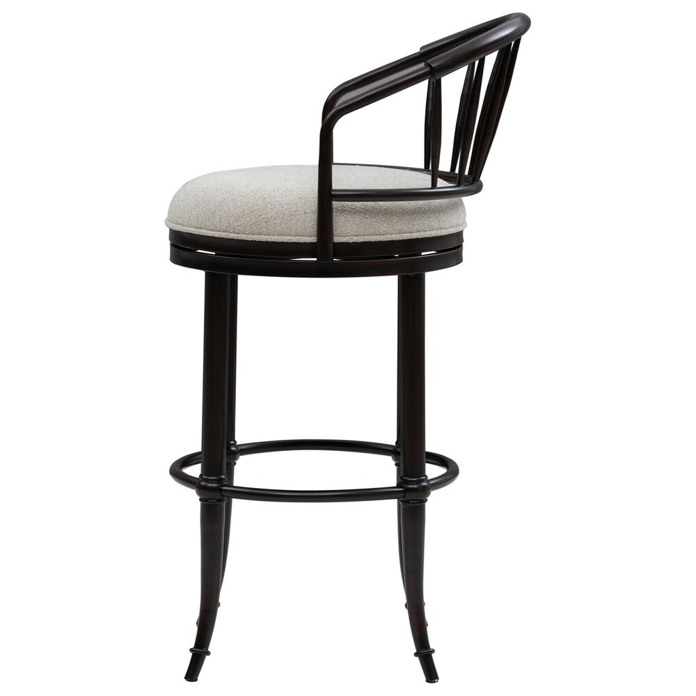Armen Living Luther Bar Height Stool in Dark Brown, , large