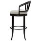 Armen Living Luther Bar Height Stool in Dark Brown, , large