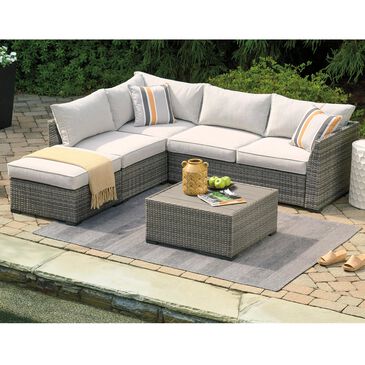 Signature Design by Ashley Cherry Point 3-Piece with Table Conversation Set in Gray, , large
