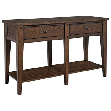 Belle Furnishings Lake House Sofa Table in Rustic Brown, , large