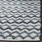 Safavieh Montauk Chevron 3" x 5" Ivory, Blue and Black Area Rug, , large