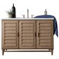 James Martin Vanities Portland 48" Single Vanity in White Washed Walnut with 3 cm Arctic Fall Solid Surface Top, , large