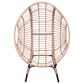 Hearth and Haven Outdoor Egg Chair with Arc Back in Beige, , large