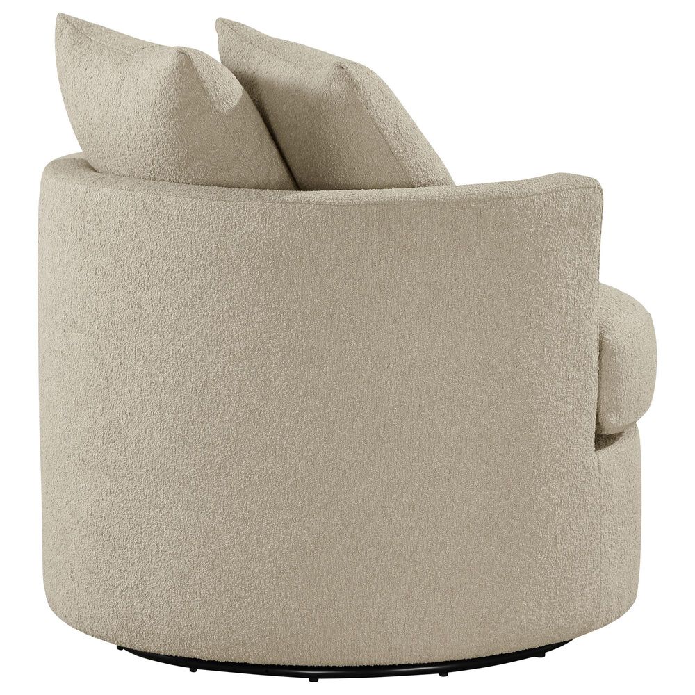 Coaster Debbie Swivel Accent Chair in Camel, , large