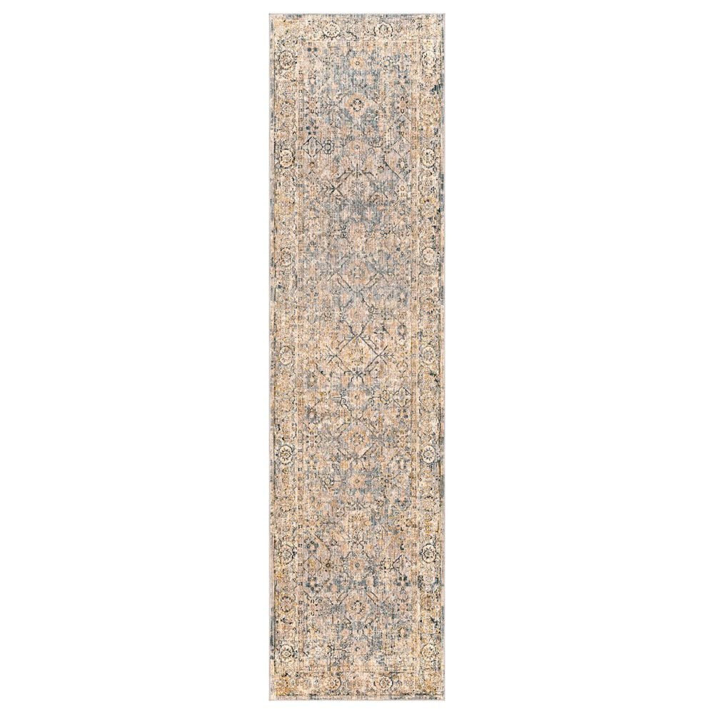 Surya Aspendos 2"7" x 7"3" Gray, Denim, Wheat, Taupe, Black and Cream Runner, , large