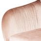 Impressions Vanity Kelly Swivel Vanity Chair with Pink Cushion in Matte Silver, , large