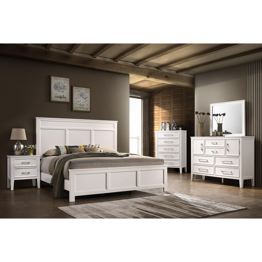 New Heritage Design Andover Dresser Mirror in White, , large
