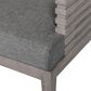 Blue River Vivid Outdoor Dining Chair with Light Gray Cushions in Light Gray Eucalyptus, , large