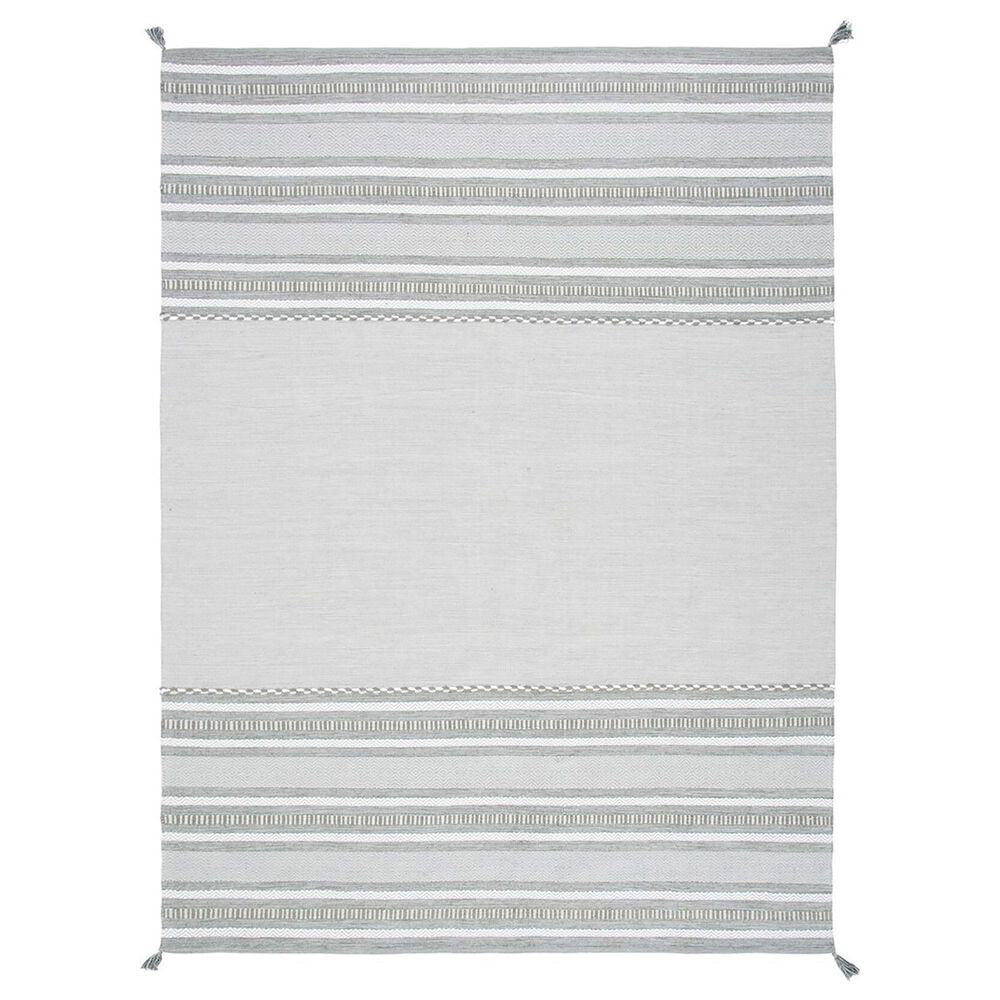 Safavieh Montauk MTK215F 8" x 10" Grey and Ivory Area Rug, , large