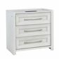 Sasha Lee 3-Drawer Tech Nightstand with LED Lighting in Brushed White, , large