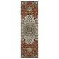Dalyn Rug Company Silk Road Paprika, Ivory, Beige, Gold, Brown, Gray and Teal 2"3" x 7"6" Runner, , large