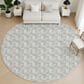Dalyn Rug Company Soft Essentials Chevron Sky 8" Round Area Rug, , large