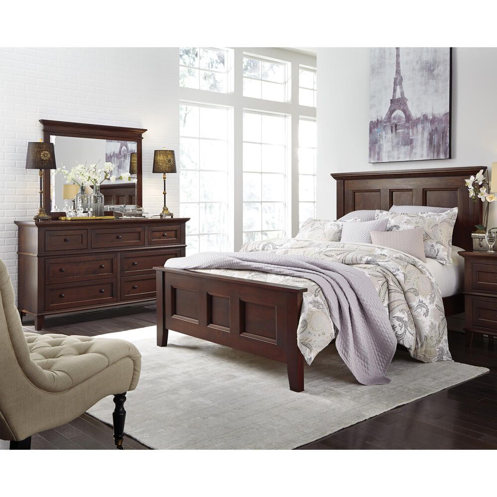 Fleming Furniture Co. Brentwood 3-Piece Queen Panel Bedroom Set in Sunset, , large