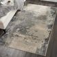 Nourison Maxell MAE13 3"10" x 5"10" Ivory and Grey Area Rug, , large