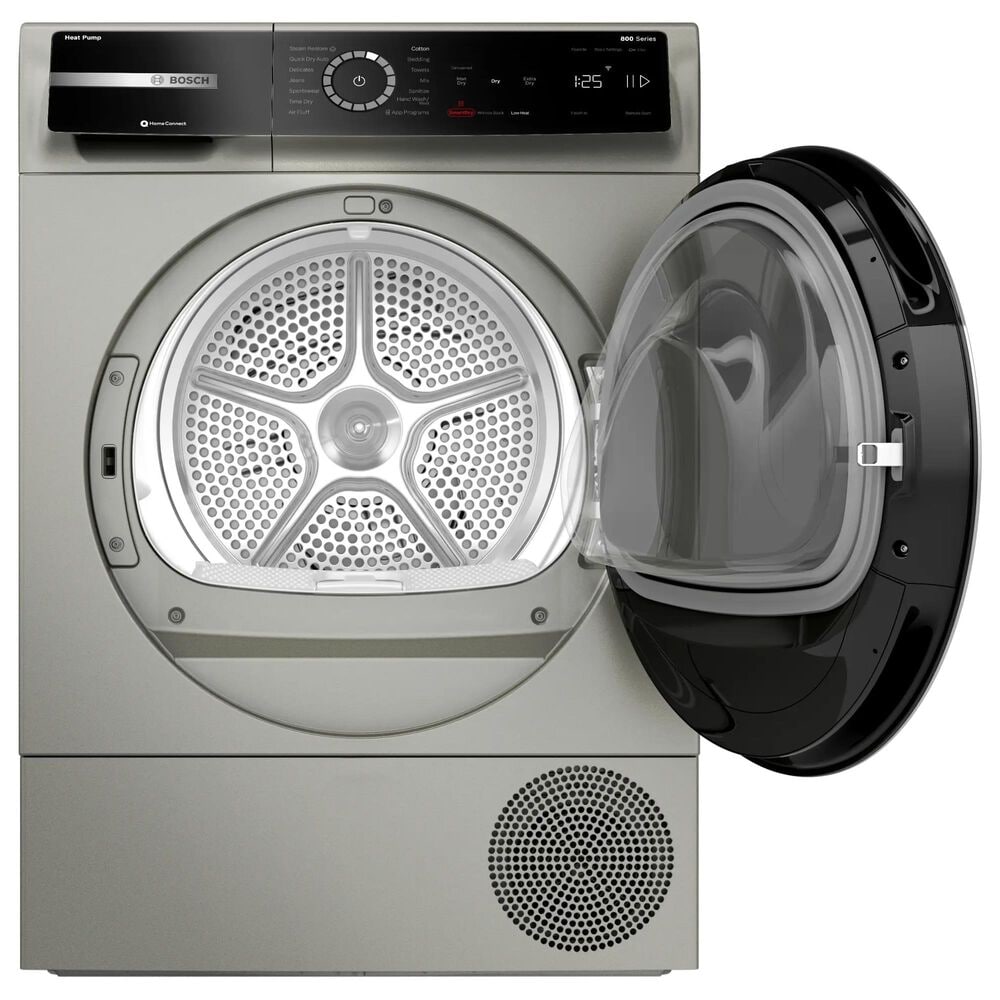 Bosch 800 Series 4 Cu. Ft. Front Load Electric Dryer in Pearl Steel, , large