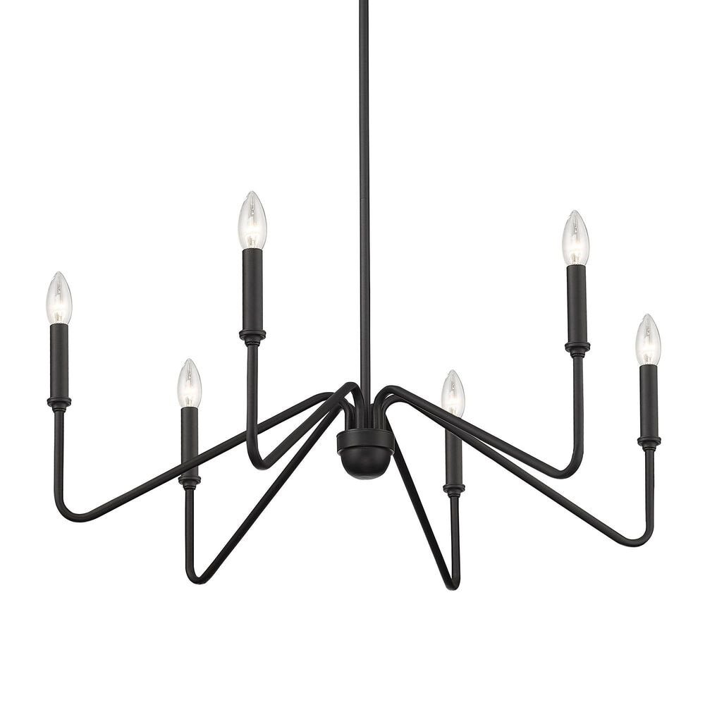Golden Lighting Kennedy 6-Light Chandelier in Natural Black, , large