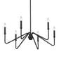 Golden Lighting Kennedy 6-Light Chandelier in Natural Black, , large