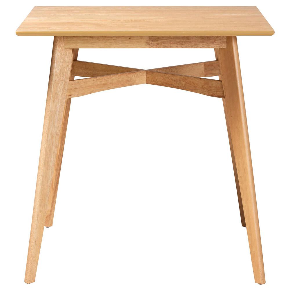 Baxton Studio Leena Counter Height Pub Table in Natural Oak, , large