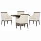 Hooker Furniture Modern Mood 5-Piece Round Dining Set in Mink, , large