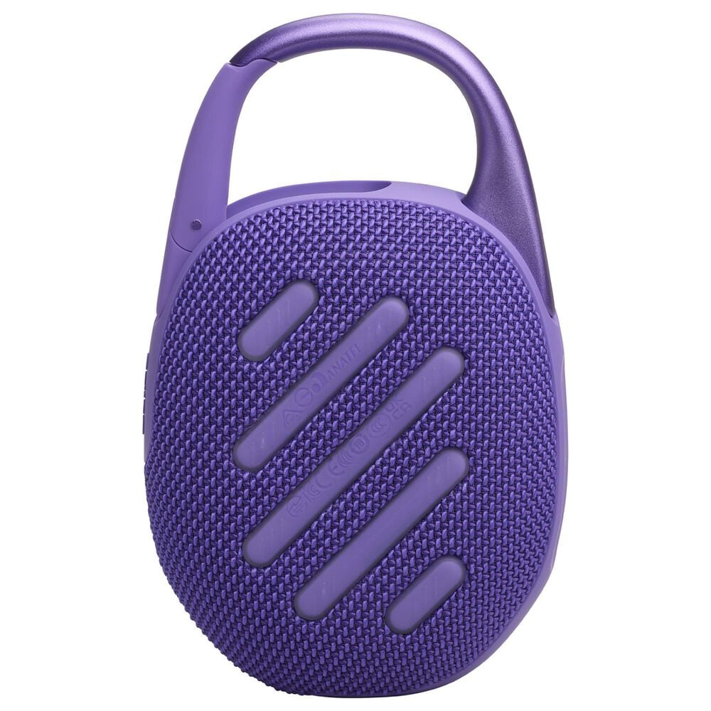 JBL Clip 5 Portable Waterproof Bluetooth Speaker in Purple, , large