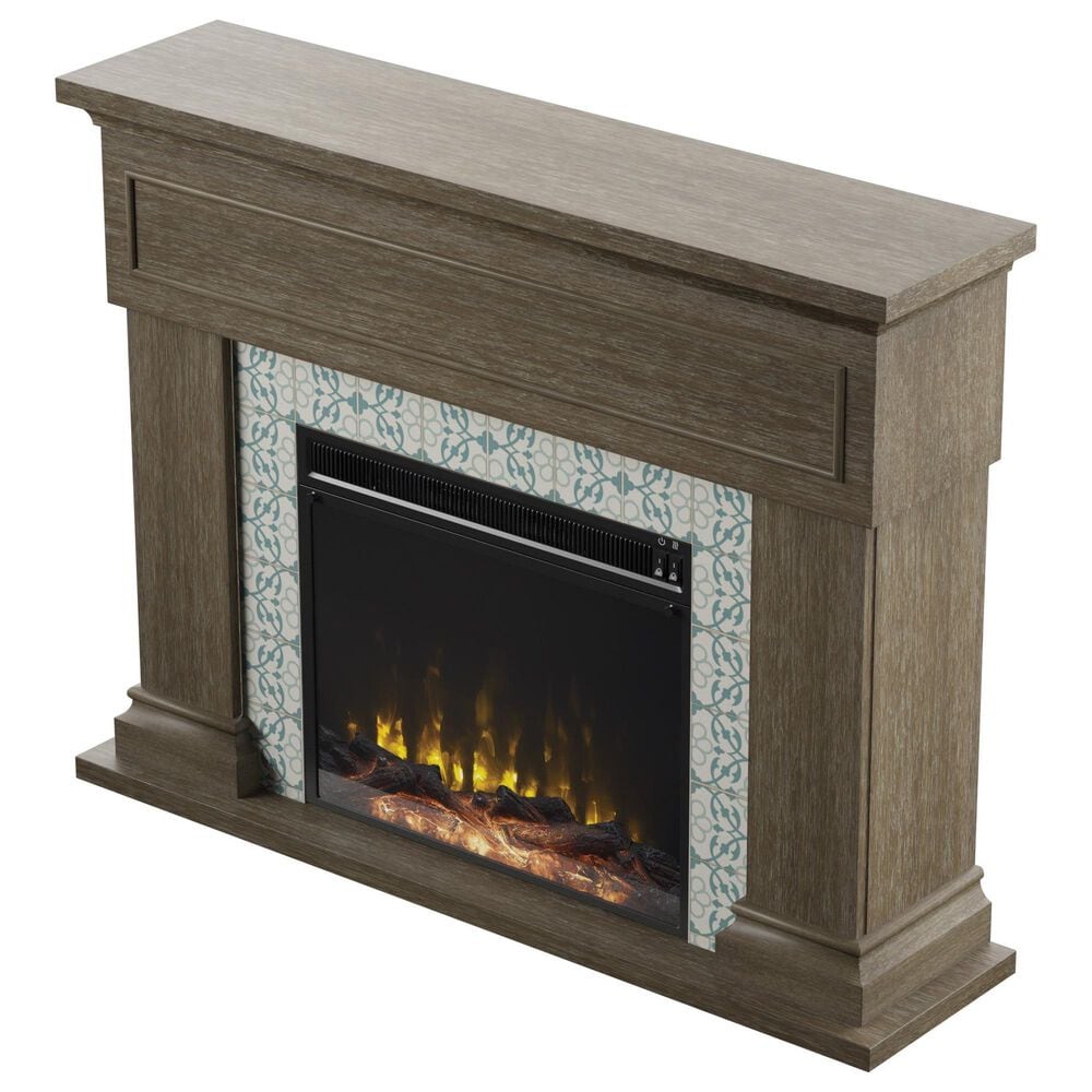 Classic Flame Twin Star 47" Wall Mantel Electric Fireplace with Reversible Surround in Hooper Oak, , large