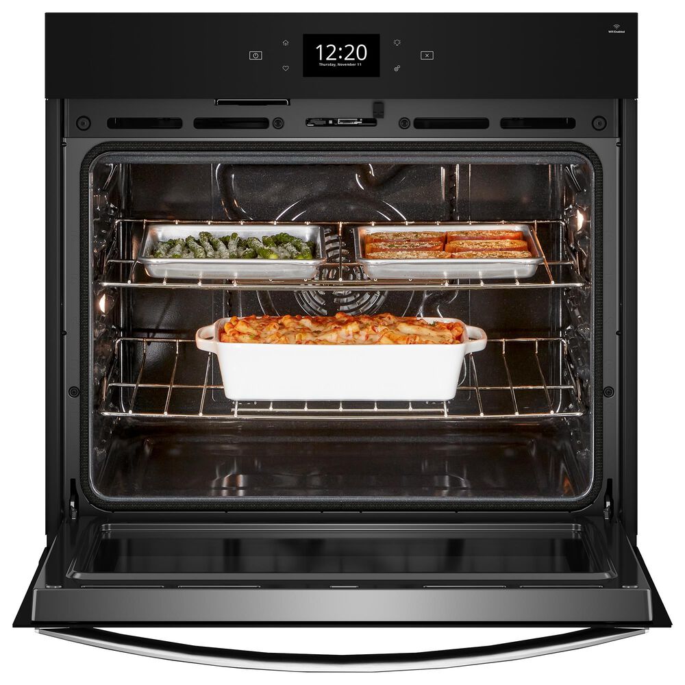 Whirlpool 30&quot; Single Smart Wall Oven with Air Fry in Fingerprint Resistant Stainless Steel, , large