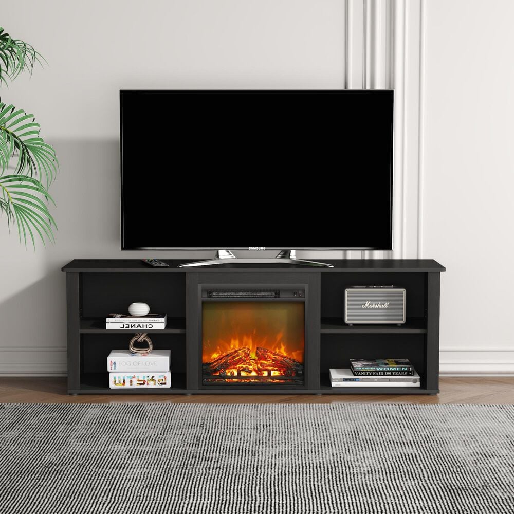 Noviland 63&quot; Fireplace TV Stand with Storage Media Console in in Americano, , large