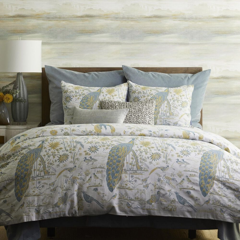 Ann Gish Fresco Velvet 30" x 36" Throw Pillow in Naples Blue, , large