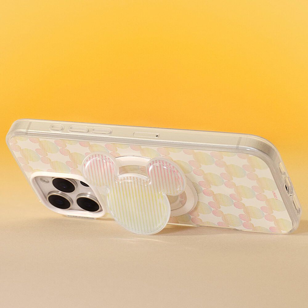 PopSockets Mickey and Friend MagSafe PopGrip in Airbag Sherbert Mickey Stripe, , large