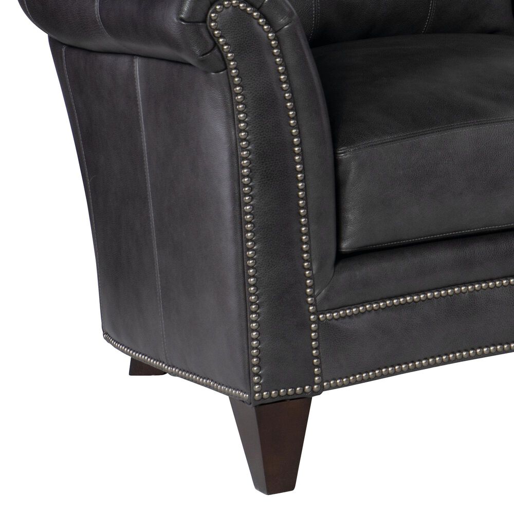 Bradington-Young Richardson Stationary Sofa 8-Way Tie in Charcoal, , large