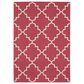 Oriental Weavers Havana Pink and Ivory 6"7" x 9"2" Indoor/Outdoor Area Rug, , large