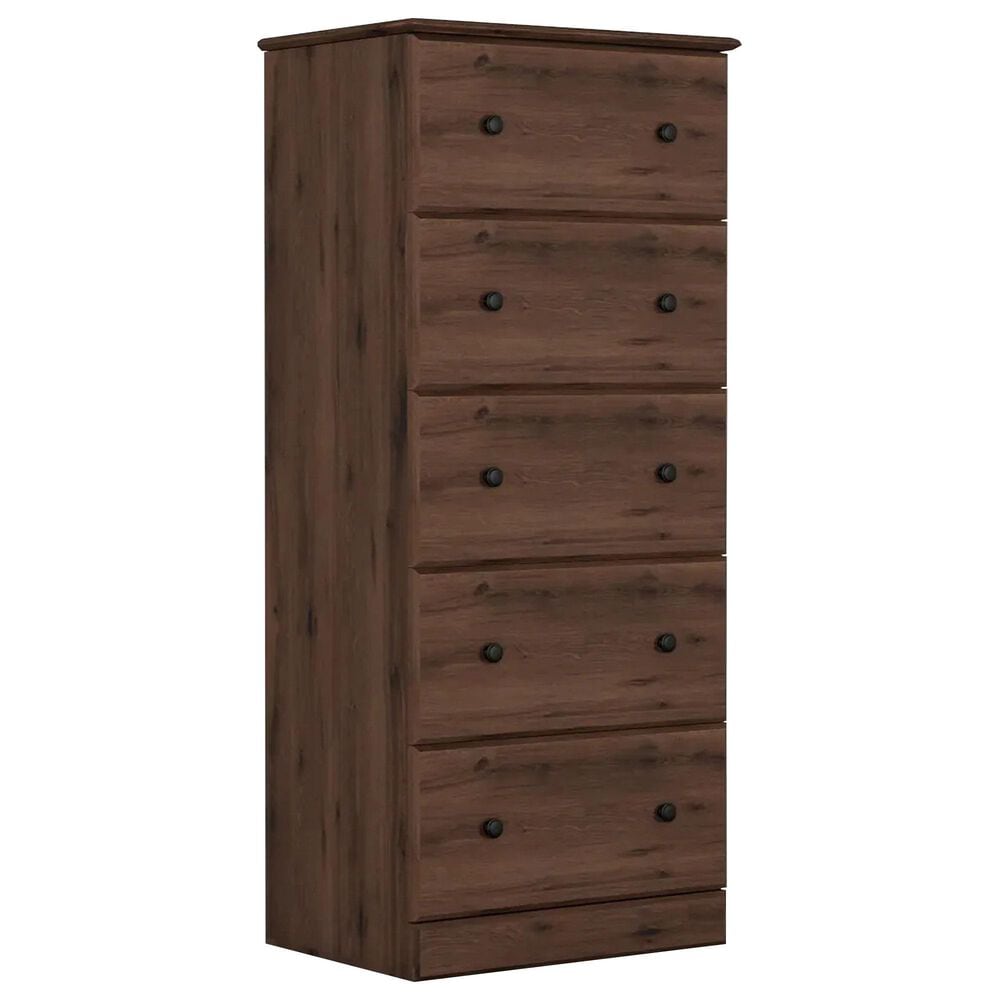 Lemoore Essentials 5 Drawer Chest in Dark Oak, , large