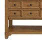James Martin Malibu 72" Double Bathroom Vanity in Amber Birch with 3 cm Arctic Fall Solid Surface Top and Rectangular Sinks, , large