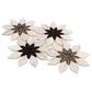 Soho Studio MJ Rain Flower Beige and Taupe 12.4" x 14.13" Marble Mosaic Sheet, , large