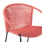 Hearth and Haven Quilla Stackable Dining Chair in Brick Red and Black (Set of 2), , large
