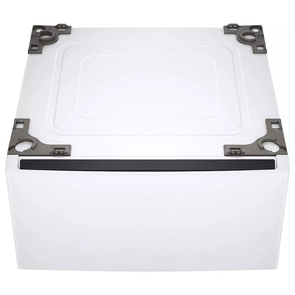 LG 5 Cu. Ft. Front Load Washer and 7.4 Cu. Ft. Electric Dryer Laundry Pair with Pedestals in White, , large