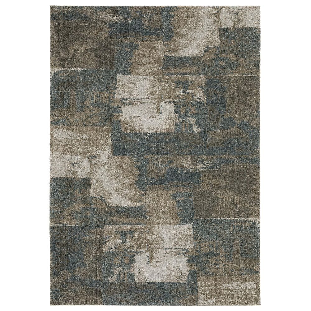 Oriental Weavers Alton 6"7" x 9"6" Blue and Brown Area Rug, , large