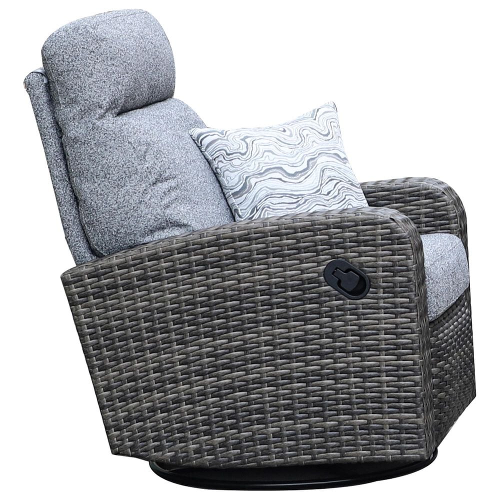 Summit Home Hampton Cove Swivel Glider Recliner in Tobias Color Shadow, , large