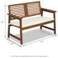 Noviland Patio Bench in Teak Oil, , large