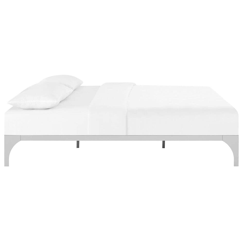 Modway Ollie King Platform Bed Frame in Silver, , large