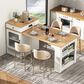 HOMLUX 60" Kitchen Island in White, , large
