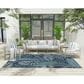 Nourison Garden Oasis GOA02 Navy 6" x 9" Indoor/Outdoor Area Rug, , large