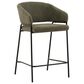 Blue Sun Designs Cathey Counter Stool with Olive Fabric Seat, , large