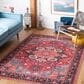 Safavieh Serapi 4" x 6" Red and Blue Area Rug, , large